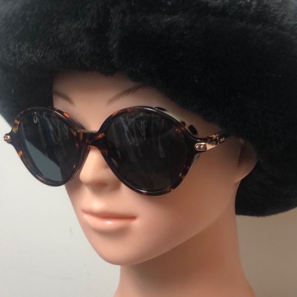 Dior Women\'s Polarized Sunglasses Round Umbrage Havana Brown main image 8